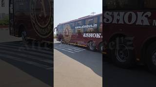 ASHOK VOLVO 9600❤️ DELHI - INDORE route bus Extreme turning🙌 #youtube #shorts #volvo