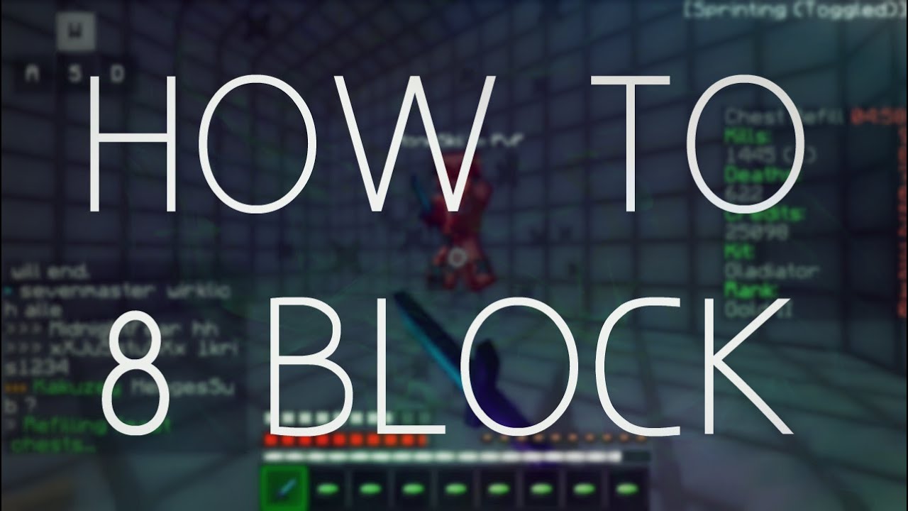MINECRAFT | HOW TO 8BLOCK WITH W-TAP & S-TAP | OPPRESSING - YouTube