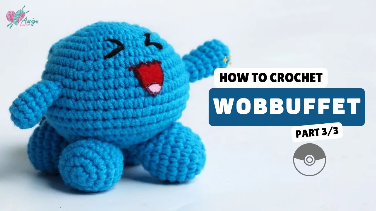 #437 | Amigurumi Wobbuffet (3/3) | Crochet Pokémon Amigurumi | Free Pattern | Amiguworld