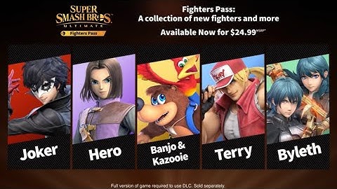 All Fighter Pass 1 Reveal Trailers (Smash Bros. Ultimate)