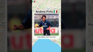 🇮🇹 Andrea Pirlo's career transfers || #transfer #viralvideo #shorts  #subscribe #shortvideo
