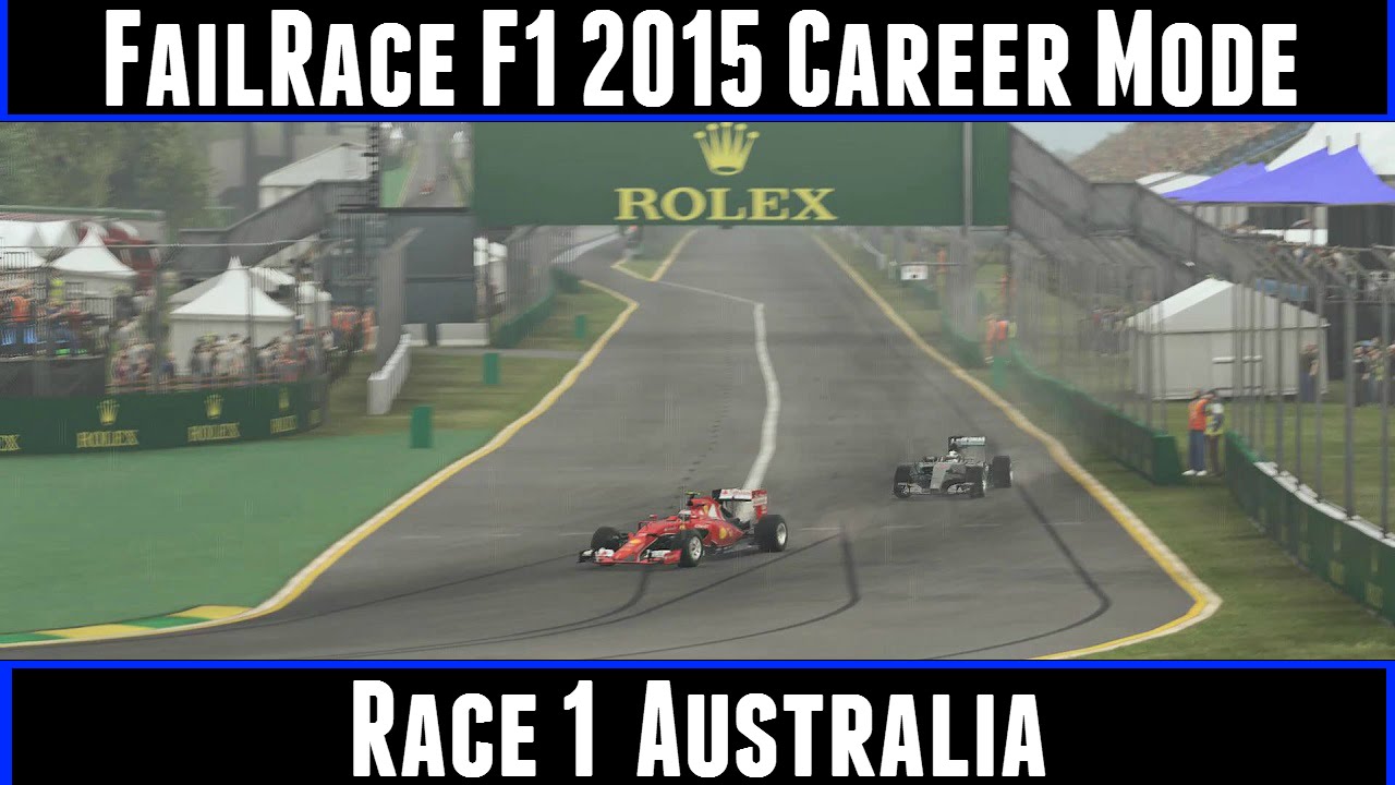 FailRace F1 2015 Career Mode Race 1 Australia