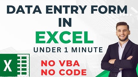 Excel Data Entry WITHOUT Macros! Step-by-Step Tutorial