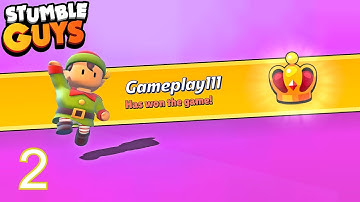 Stumble Guys - Gameplay Walkthrough Part 2 - First Win (iOS, Android,Windows)