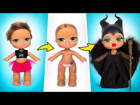 Видео: Как сделать сестру-близняшку Малефиcенты из старой куклы