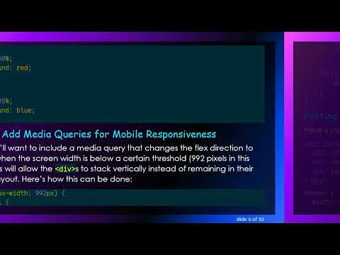 How to Align Horizontal Divs Vertically on Mobile Screens Using CSS