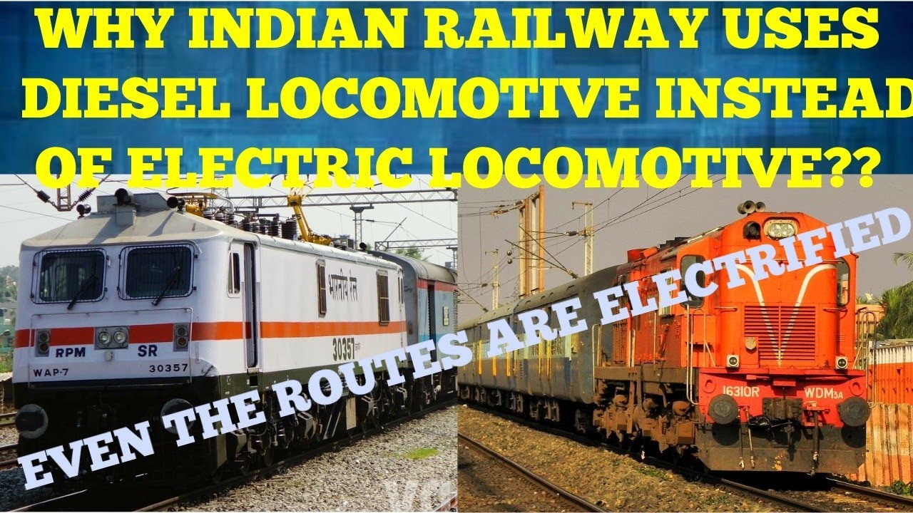 USING DIESEL EVEN THE TRAIN LINES ARE ELECTRIFIED WHY