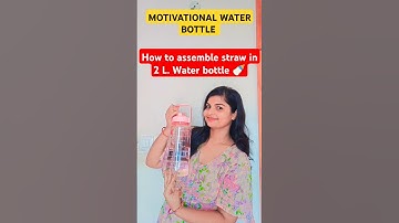 How to assemble straw in a Motivational water bottle #motivationalwaterbottole #drink #youtubeshorts