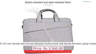ST03S 141 Inch Double Side Pockets Wearable Oxford Cloth Soft Handle Portable Laptop Tablet Bag screenshot 5