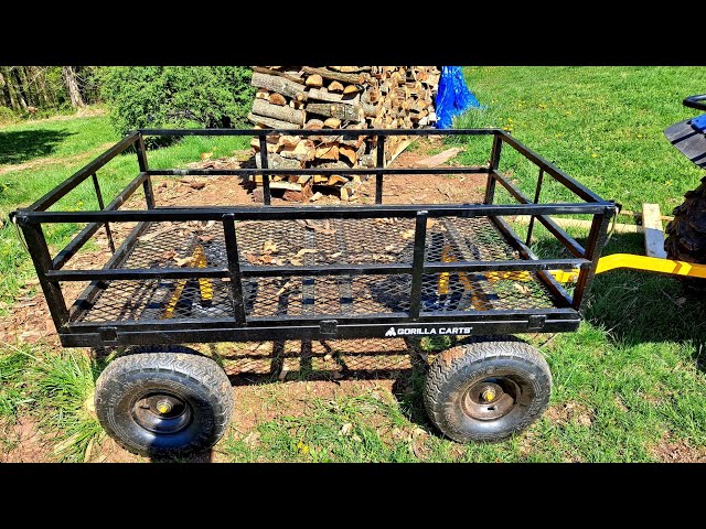 GORILLA CARTS 1,000 lb. Heavy-Duty Steel Utility Cart GOR1001-COM