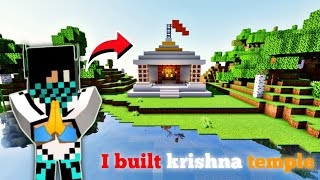 Minecraft built krishna temple 🕌 || #minecraft #opbuilds #temple
