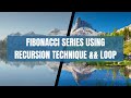 Generate first 10 numbers in the Fibonacci series for a given number using a recursive function in C
