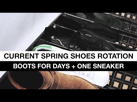 Current Spring Shoe Rotation (Saint Laurent Boots, Bottega Veneta & Raf Stan Smith)