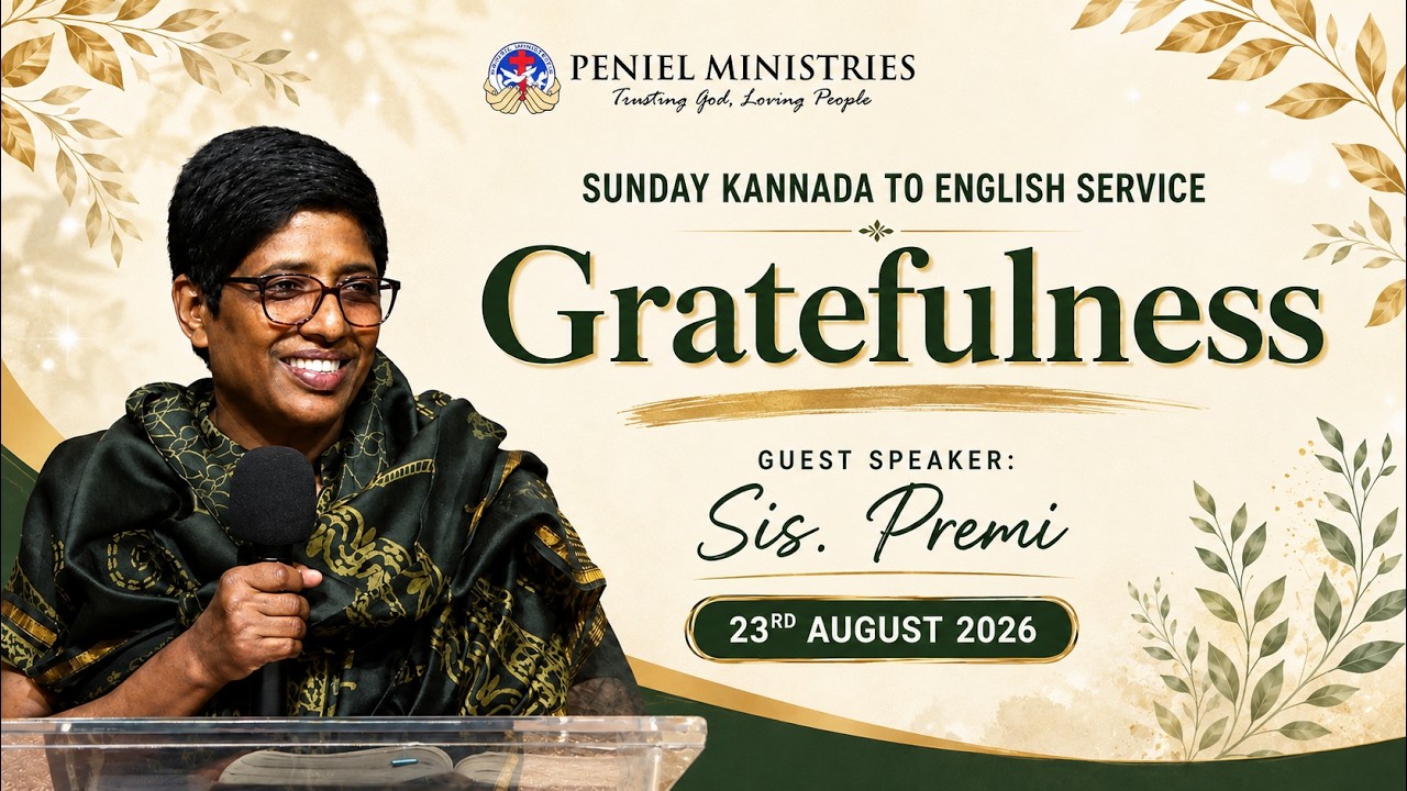 Sunday Kannada to English Service | August 23rd 2026 | #penielindia