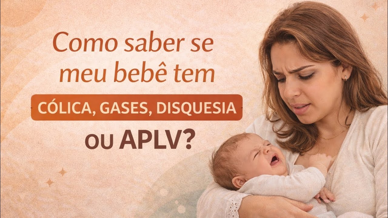 Como saber se meu bebê tem cólicas, disquesia, gases e APLV?