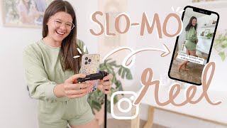 How to Film & Create SLOW MOTION Reels on Instagram