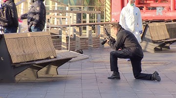 Dode man in Leuvehaven Rotterdam