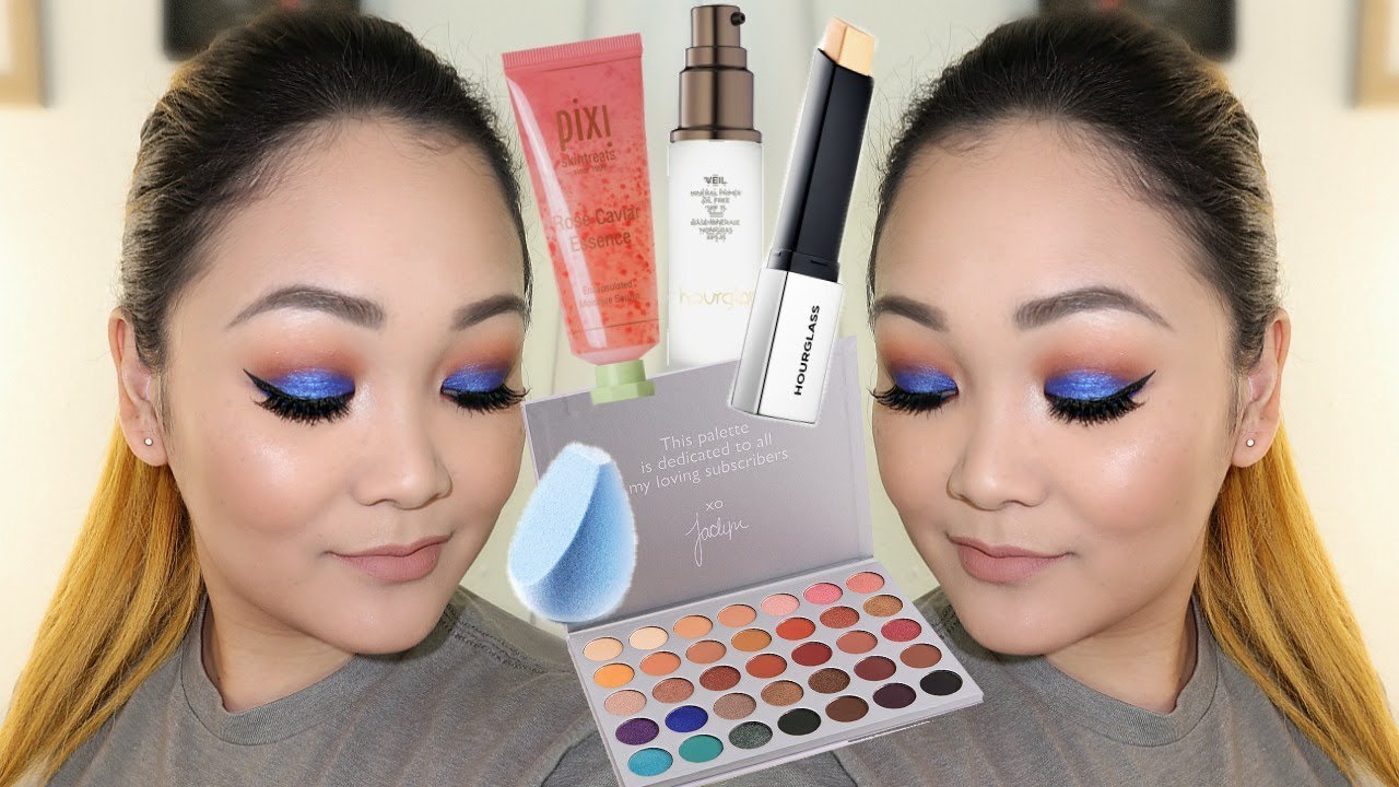 Chit Chat Get Ready With Me // Trying NEW Products // Blue Eyeshadow Look