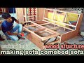 how to make sofa comebed wood structure chaina mechanism making full tutorial