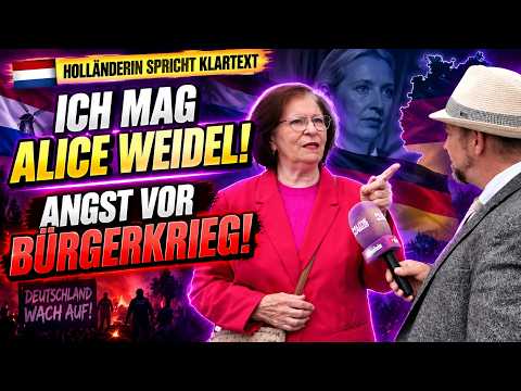 Holländerin überrascht bei Straßenumfrage „Ich finde den AfD Sieg SUPER!“