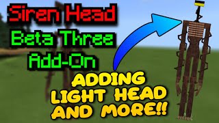 Added Light Head To My Siren Head Add-On? | Minecraft Bedrock Add-On Review! screenshot 3