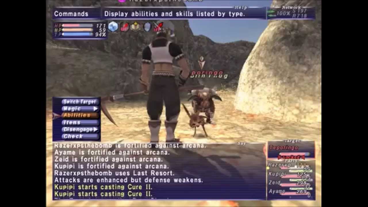 Final Fantasy XI Dangruf Wadi Notorious Monster guide