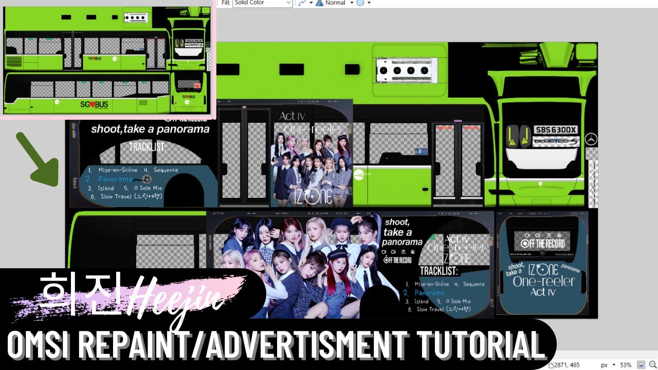How do I do my OMSI Repaints/Advertisements? | 희진Heejin1stYearAnniversarySpecial