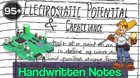 | Electrostatic Potential And Capacitance| Class 12th| Physics| HANDWRITTEN NOTES 📝| #Edustudypoint