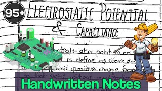 | Electrostatic Potential And Capacitance| Class 12th| Physics| HANDWRITTEN NOTES 📝| #Edustudypoint