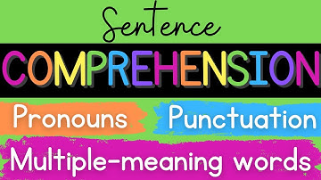 Sentence Comprehension: Pronouns, Punctuation, & Multiple-meaning Words