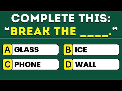 Can You Complete These 40 English Idioms? 🧠 Missing Words Quiz Challenge!