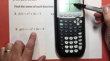 5-3 Solving Quadratic Equations by Graphing and Factoring problems #2-4