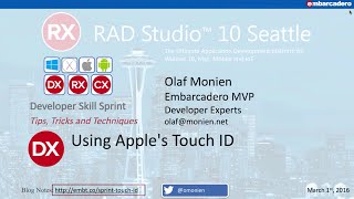 Developer Skill Sprint: Using Apple's Touch ID - Olaf Monien