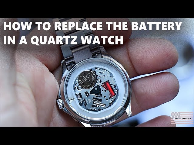 How to Replace the Battery in a Quartz Watch - YouTube display picture 3