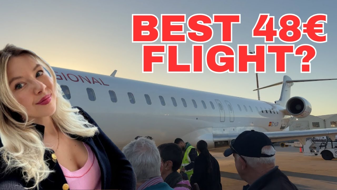 Flying IBERIA REGIONAL CRJ-1000 | Casablanca to Madrid – Surprisingly Smooth Ride!