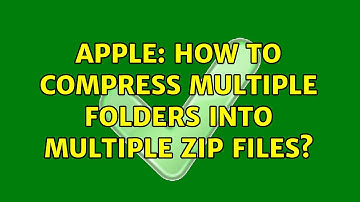 Apple: How to compress multiple folders into multiple zip files?
