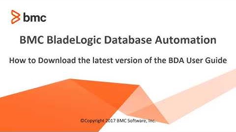 BDA: How to Download the Latest Version of the BDA User Guide