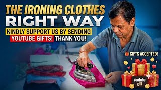 Ironing clothes 〽️Right Way ASMR live 🔴 Part 397