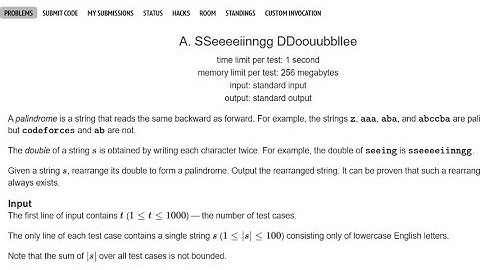 A - SSeeeeiinngg DDoouubbllee codeforces solution in c++ || Codeforces Round #836 (Div. 2)