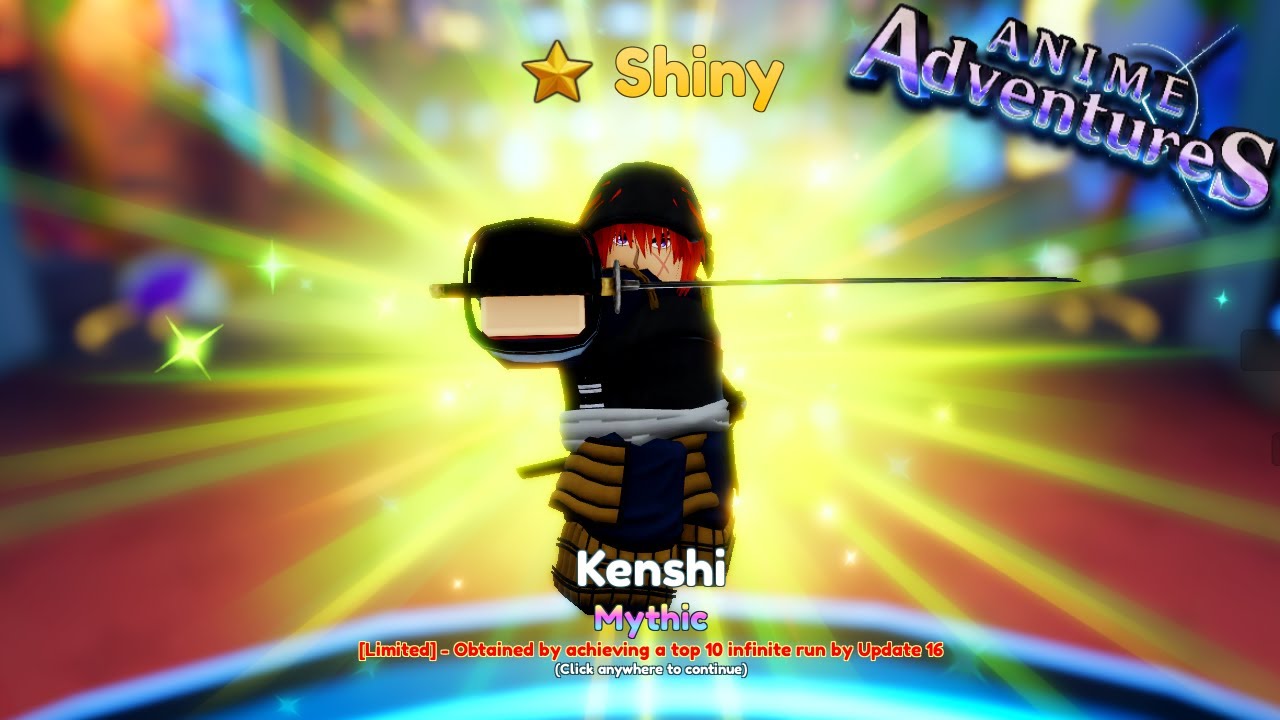Showcasing New Shiny Kenshi Leaderboard Unit In Anime Adventures Update 16!  