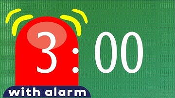 ⌛ 3 min silent countdown (no music with alarm for 180 seconds)