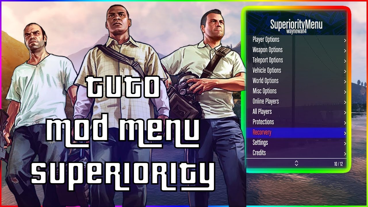 TUTO : COMMENT INSTALLER LE MOD MENU SUPERIORITY ! - YouTube