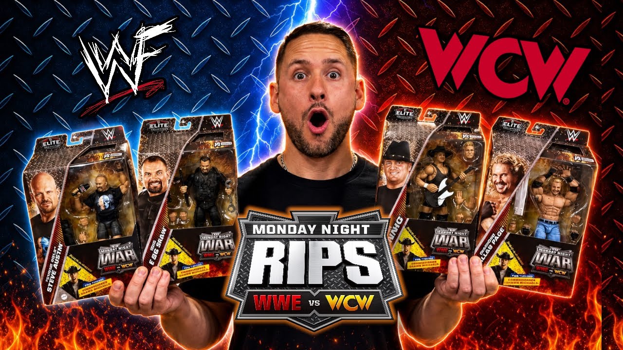 スポーツ選手 wwe series4 Monday Night Rips: WWF vs WCW Elite Series 4 Unboxings + Chase