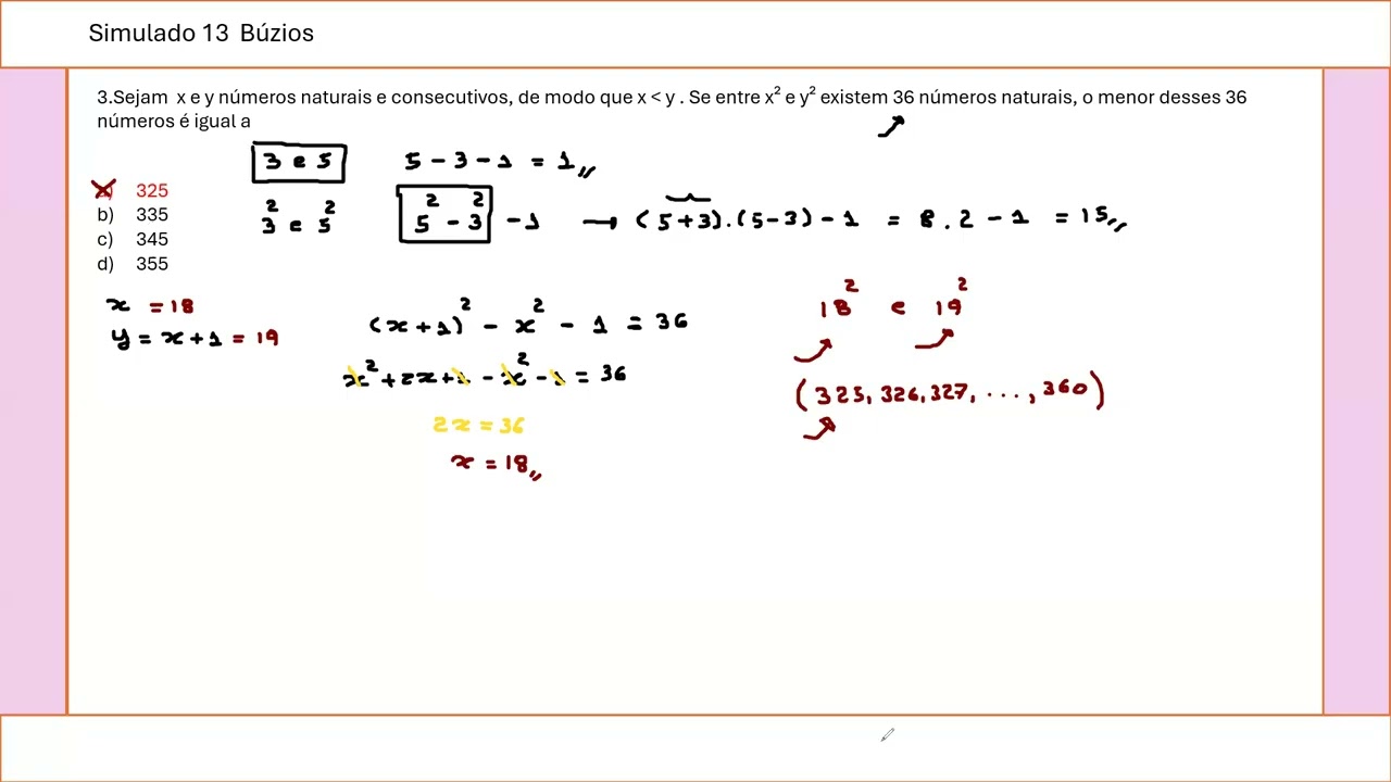Simulado 13 Turma Búzios