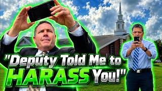SCARED Deputy Sends Religious Man to get OWNED by Camera Man!