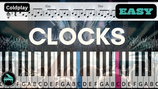 Coldplay Piano Tutorial Clocks