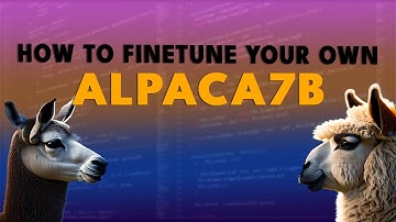How to finetune your own Alpaca 7B