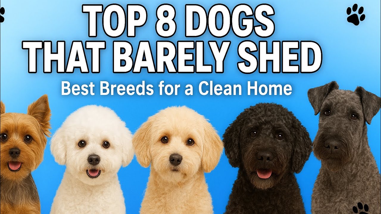 Top 8 dogs that barely shed - YouTube