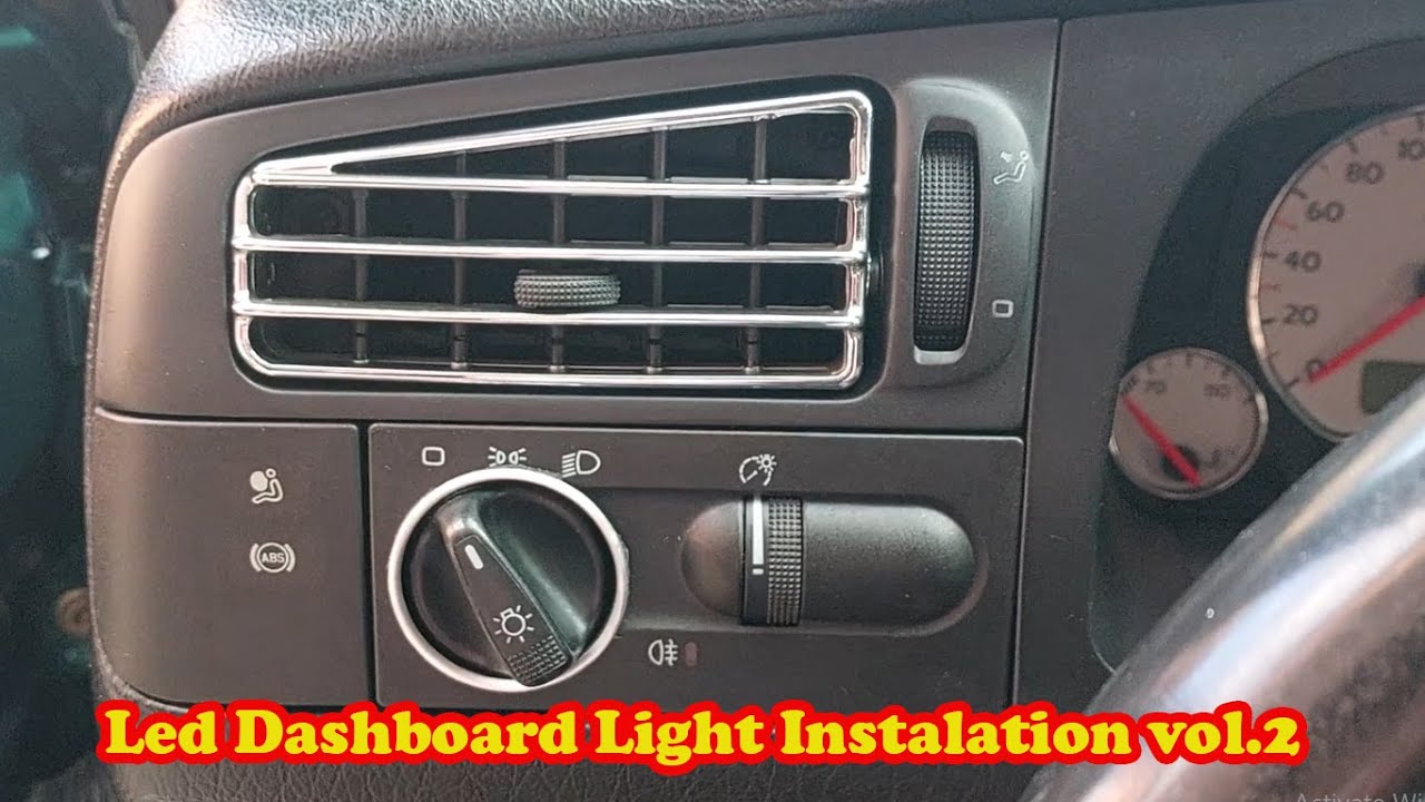 Volkswagen Golf 3 / Led Dashboard Light Instalation vol.2