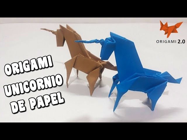 Talla reducir grano 🦄 How to Make a PAPER UNICORN (Origami Unicorn) - YouTube